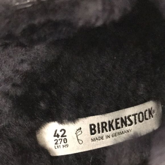Birkenstock Boston Vl Shearling Black Womens  11 US - Picture 4 of 8